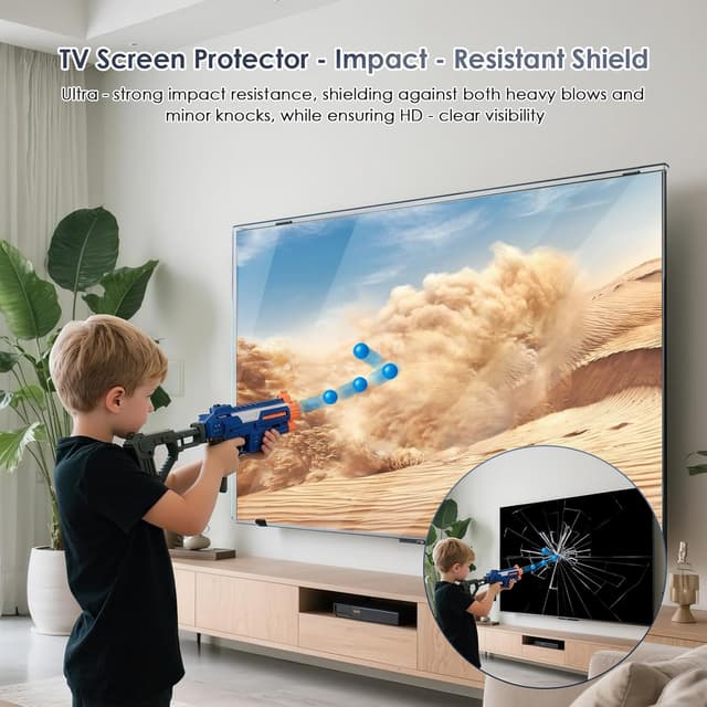 Thumbnail 2 de Olycism 50-inch TV screen protector — impact resistant