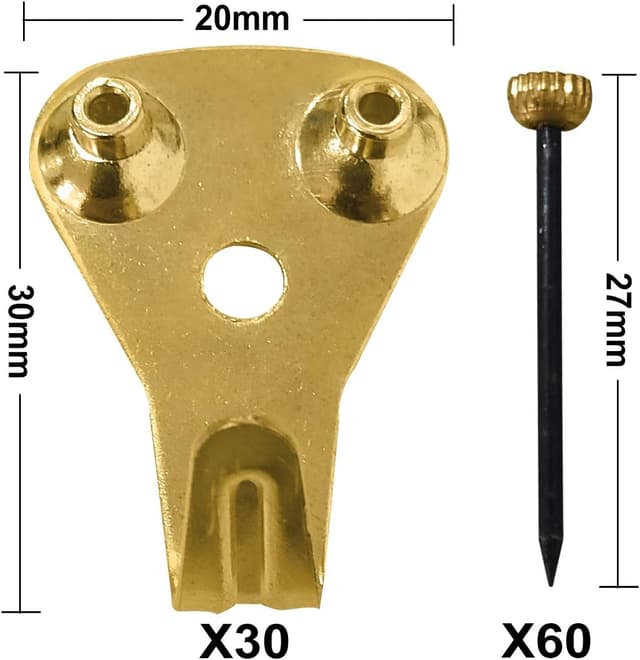 Thumbnail 2 de 30PCS Picture Hooks 50 lbs capacity 🖼