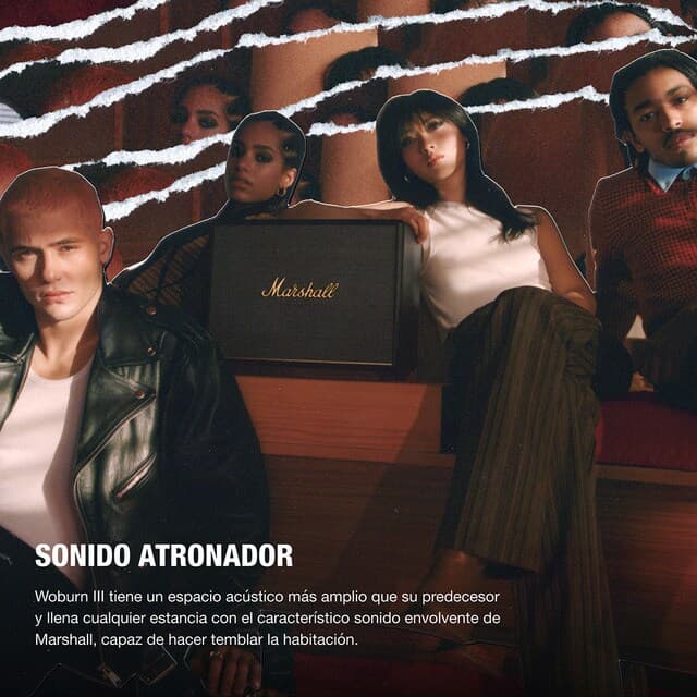 Detalle 2 de Marshall Woburn III altavoz Bluetooth 5,2