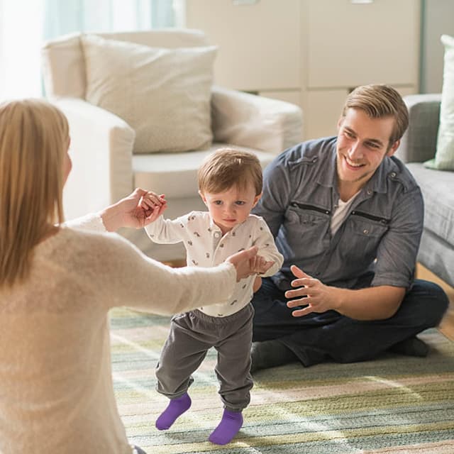 Detalle de GRPSKCOS Stoppersocken Kinder – 12 Paar Rutschsocken mit ABS für 6–12 Monate bis 5–7 Jahre