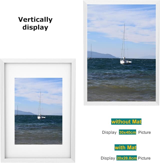 Detalle 2 de 30x40 picture frame with mat, 12x16