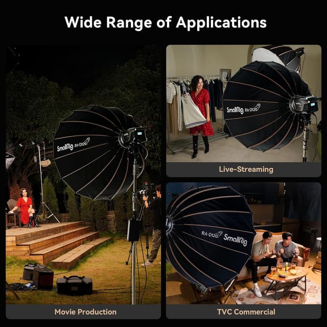 Thumbnail 1 de SMALLRIG Parabolic Softbox 120cm