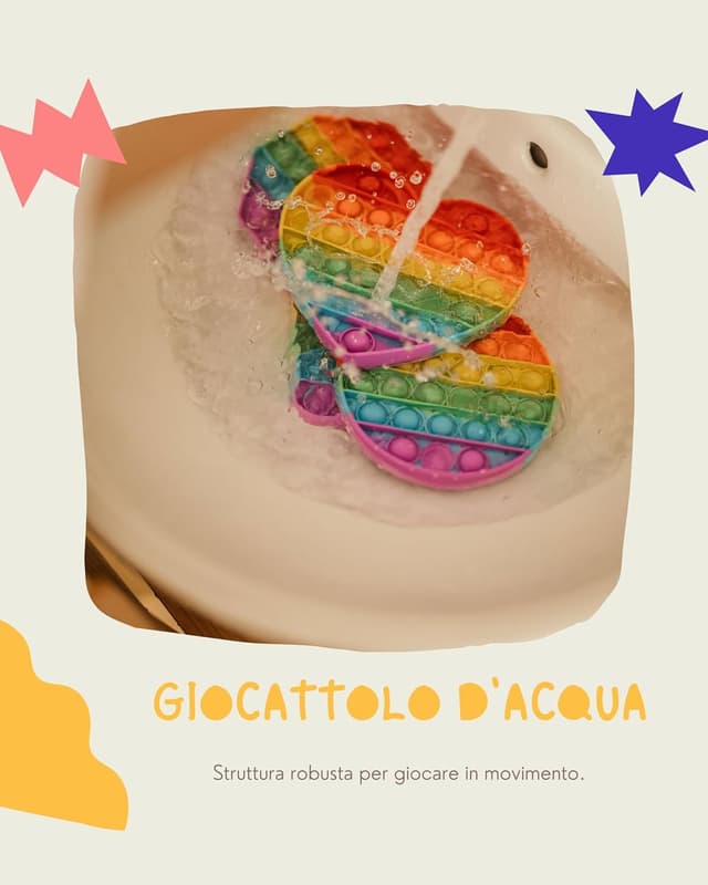 Detalle de Valino Pop on It per Bambini – Set Pop Bubble impermeabile di 4 fidget (silicone, anti-stress)