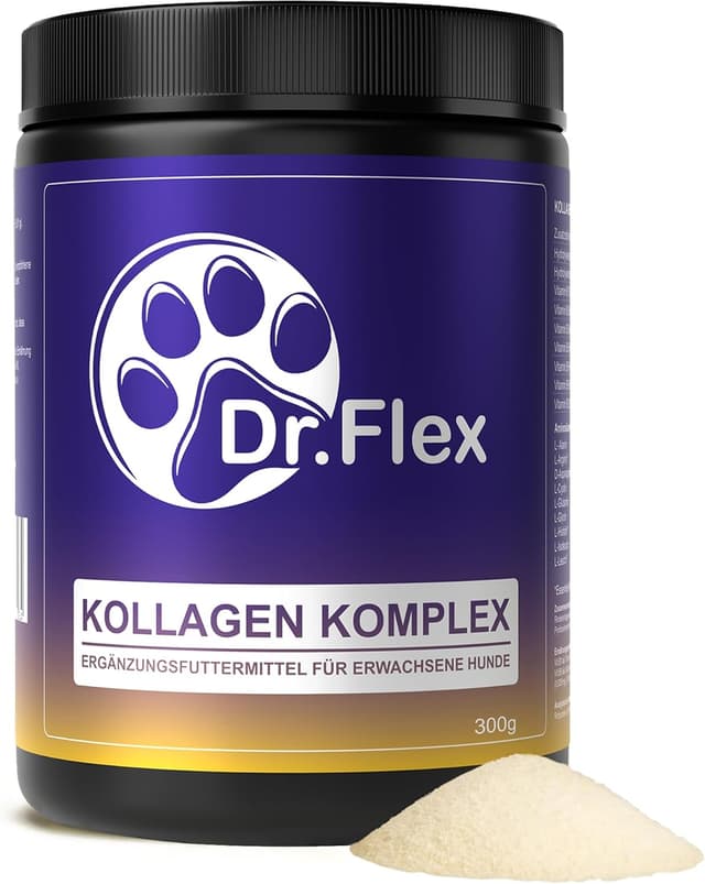 Detalle de Dr. Flex Complexe Collagène & Vitamines B pour chien en poudre 300 g
