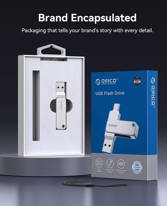 Thumbnail 6 de ORICO EB05 256GB USB-C and USB-A flash drive 📱