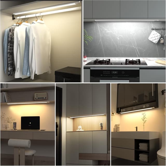 Thumbnail 6 de OUILA Schrankbeleuchtung LED 60 cm mit Bewegungsmelder, 3 Farbmodi und USB-C (wiederaufladbar)