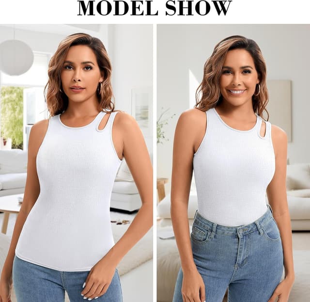 Thumbnail 4 de LEYSHE Tank Top Damen BH integriert 4-Wege-Stretch