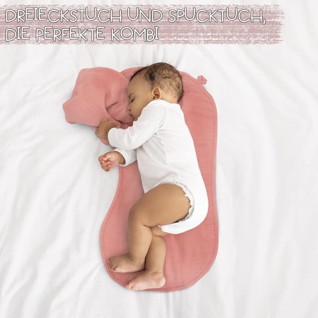 Thumbnail 3 de Milaboo® 4er Set Lätzchen Baby Geschenkset zur Geburt (Dunkelgrau) aus 100% Bio-Baumwolle