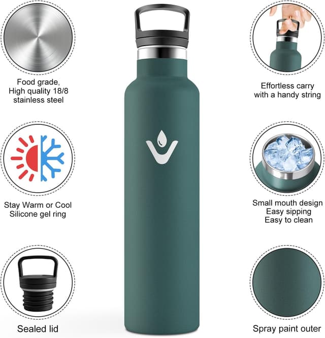 Detalle 2 de Borraccia termica 1L JAPORIA in acciaio