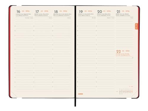 Detalle 2 de Finocam Agenda 2026 Semana Vista Vertical A5