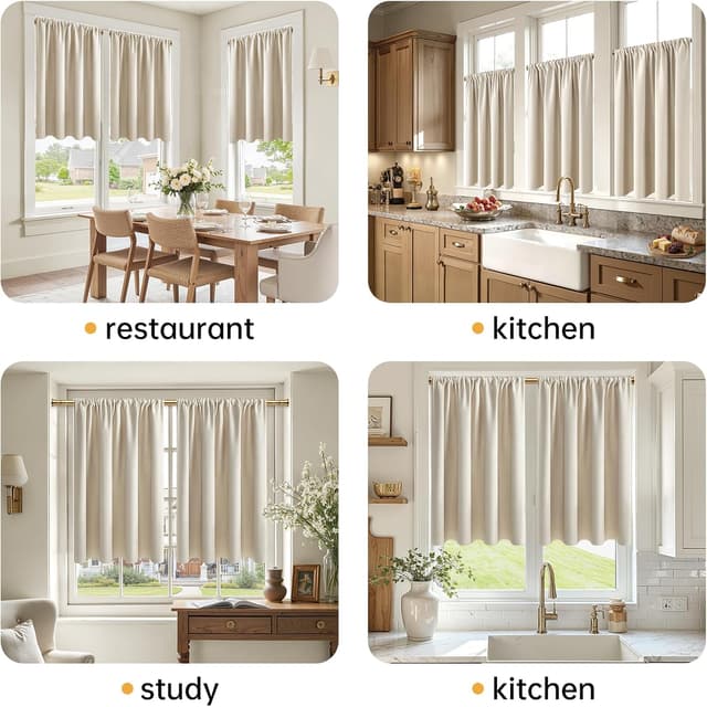 Detalle 1 de CUTEWIND rideaux occultants 60x90 cm beige