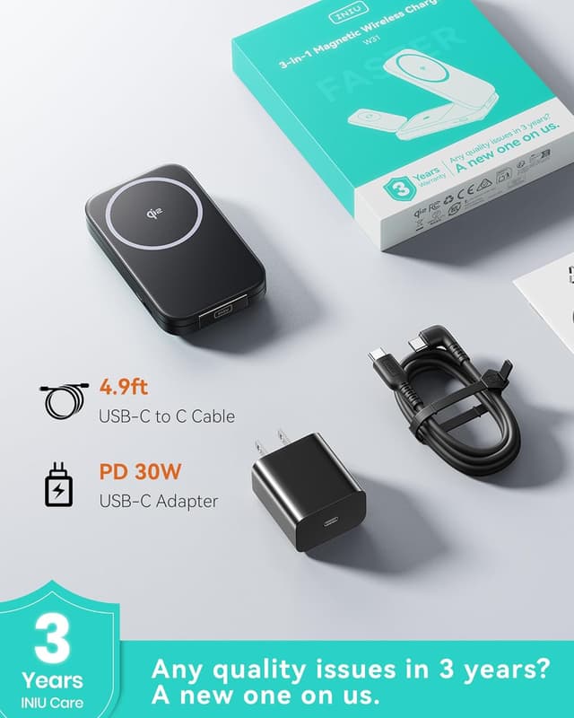 Thumbnail 5 de INIU 3-in-1 Wireless Charging Station 15W