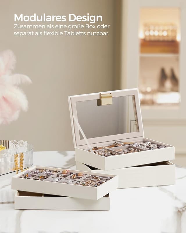 Thumbnail 1 de SONGMICS GISELLA Kollektion Schmucktablett stapelbar