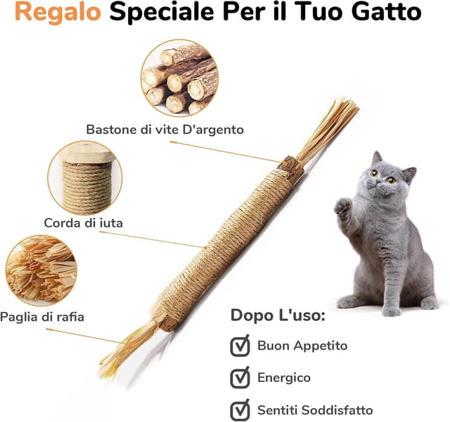 Thumbnail 6 de FUKUMARU Tiragraffi a L 48 cm per Gatti 🐾