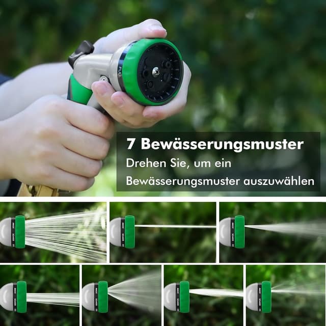 Thumbnail 2 de RESTMO Gartenbrause Metall Hochdruck 7 Funktionen