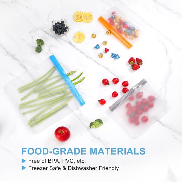 Thumbnail 4 de Lerine 1 Gallon Reusable Freezer Bags 6-Pack 🥫