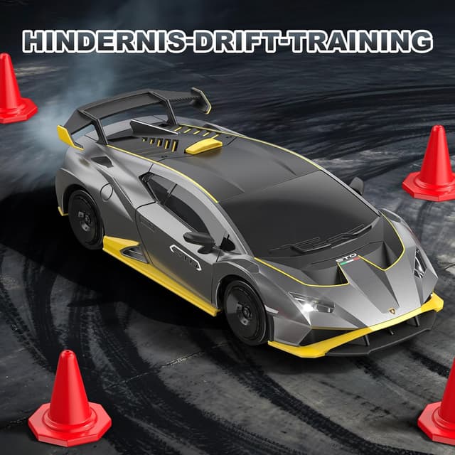Detalle 2 de Lamborghini RC Drift Auto 1:18 4WD mit 35 km/h – High-Speed-Drifter für Einsteiger