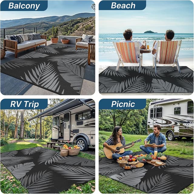 Thumbnail 5 de GENIMO Alfombra Reversible para Exterior 🌿 150x240 cm