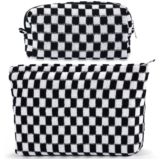 Detalle de ZLFSRQ Checkered Makeup Bag Set 10.6 in