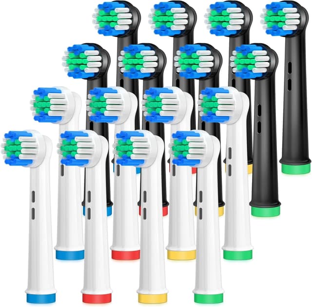 Detalle de AnjoCare Têtes de brosse de rechange compatibles Oral-B (pack de 16) pour Pro1000/3000/5000/7000