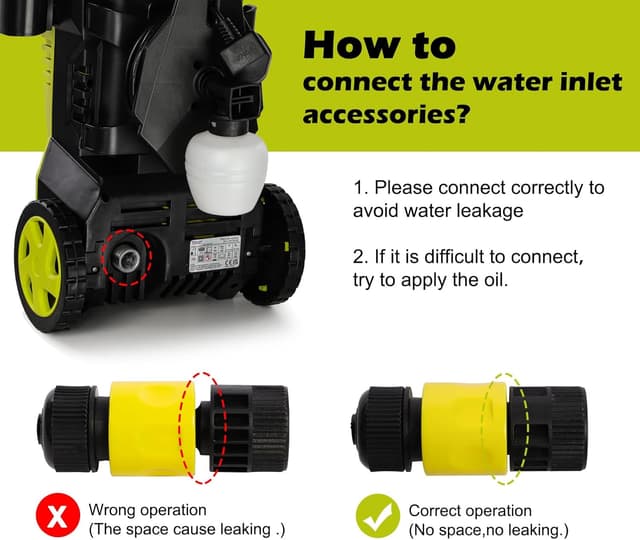 Thumbnail 6 de Stream Pressure Washers Jet Washer 135Bar 1650W 420L/H Portable Electric Pressure Washer