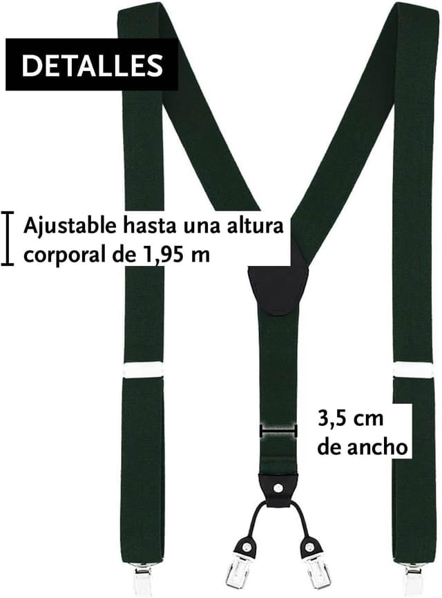 Thumbnail 1 de DonDon set tirantes pajarita 3,5 cm