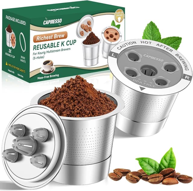 Imagen de CAPMESSO Reusable K Cups 2025 en OfertitasTOP