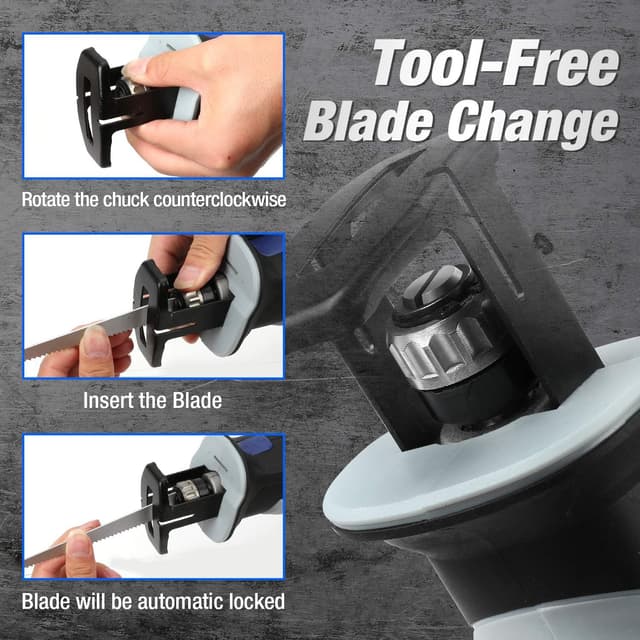 Detalle de WORKPRO Scie Sabre sans fil 12V, 1,16 kg