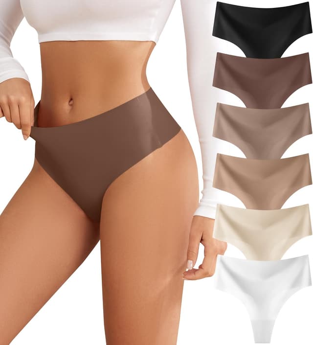 Thumbnail 6 de Oshkang Women's High-Waisted Thongs 6-Pack