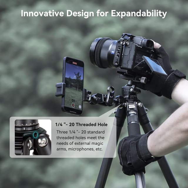 Thumbnail 6 de SMALLRIG AP-10-4060 52" carbon fibre tripod 12 kg load