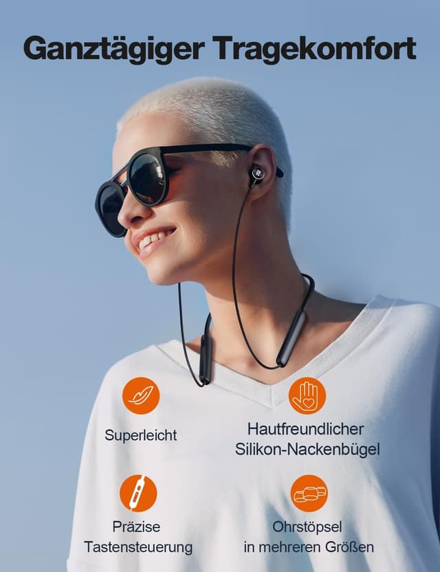 Detalle 2 de Rythflo Bluetooth In-Ear Kopfhörer 30 Std. Laufzeit