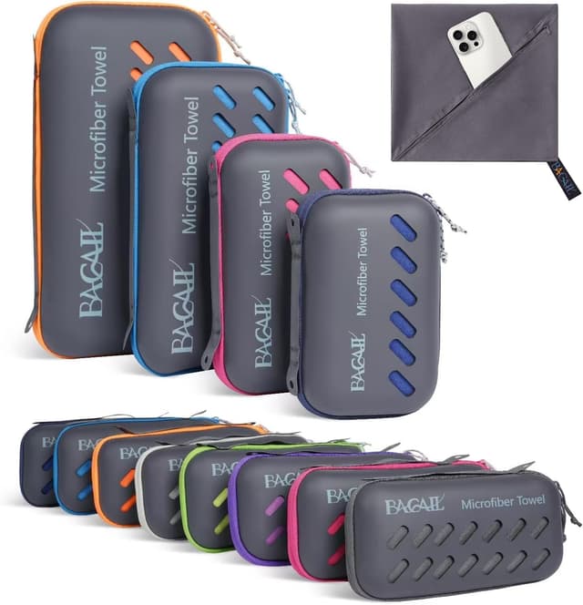 Detalle de BAGAIL Microfibre Travel Towel 4x absorbent