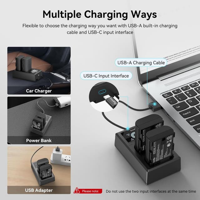 Thumbnail 6 de SMALLRIG LP‑E6NH 2040mAh 2‑pack battery and charger kit