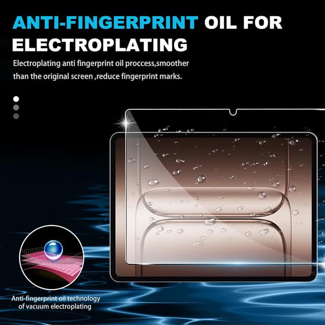 Detalle 2 de FDHYFGDY 2er Schutzfolie für OnePlus Pad 3 (13,2") – Glas-Displayschutz mit 9H Härte & Kameraschutz