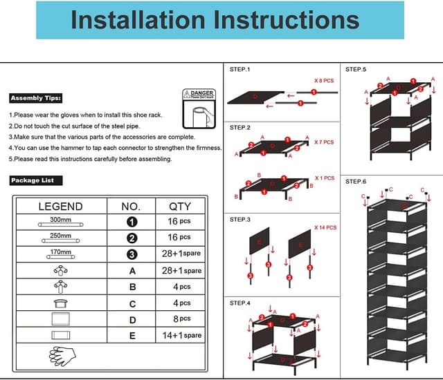 Thumbnail 6 de isightguard Narrow Shoe Rack 10-tier slim shoe organiser 👞
