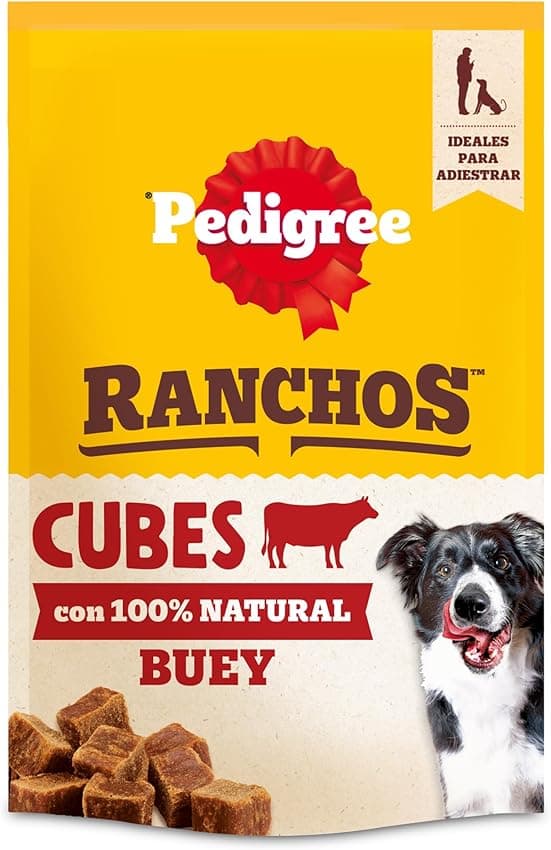 Thumbnail 1 de Pedigree Ranchos Cubes Beef Snack perro 7 x 70 g