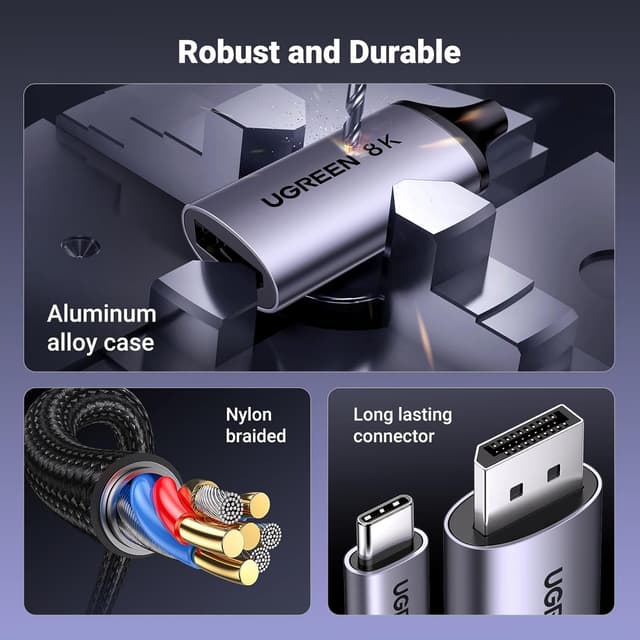 Thumbnail 5 de UGREEN 2M Cavo USB C DP Bidirezionale 8K