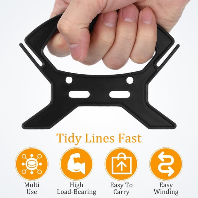 Detalle 1 de Supvox Kabelaufwickler-Set (10 Stück) für Kabelmanagement von Verlängerungskabeln – Kunststoff-Wickler