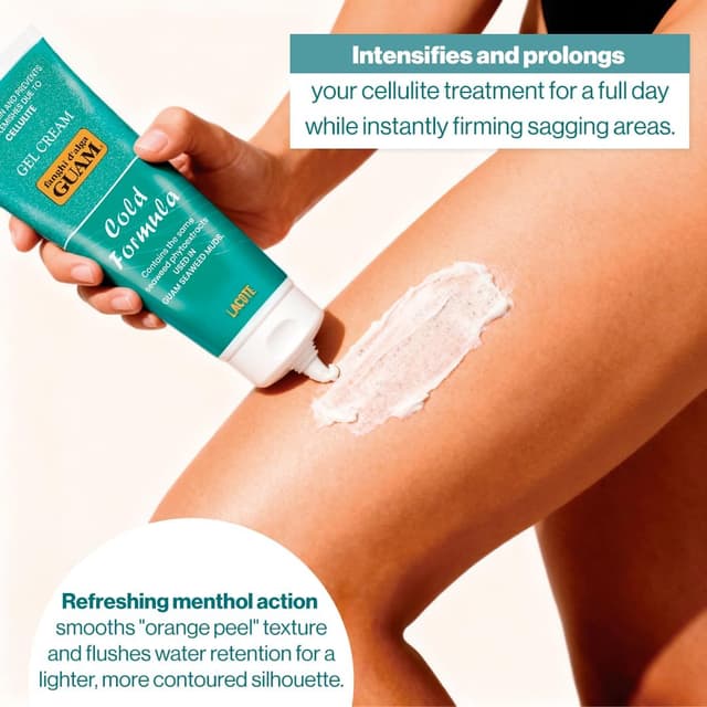 Detalle de Guam Fanghi d’Alga Crema Gel Freddo 250 ml: gel freddo tonificante con effetto rinfrescante