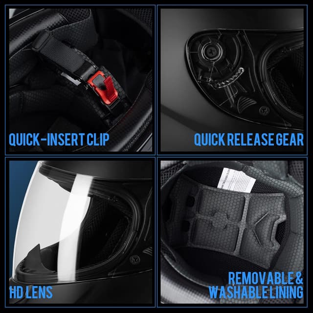 Thumbnail 2 de Favoto Motorradhelm L (59-60 cm) đ