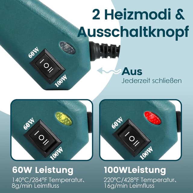 Detalle 2 de MAXDONE Heißklebepistole mit 11 mm Spitze