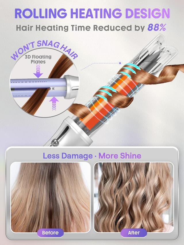Detalle 2 de SHEGLAM 25mm One Touch Automatic Curling Iron with Cool Air (25mm)