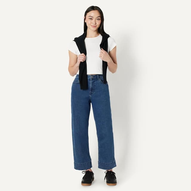 Detalle de Amazon Essentials Damen Niedriger Retro-Sneaker – komfortabler Schnürschuh für den Alltag