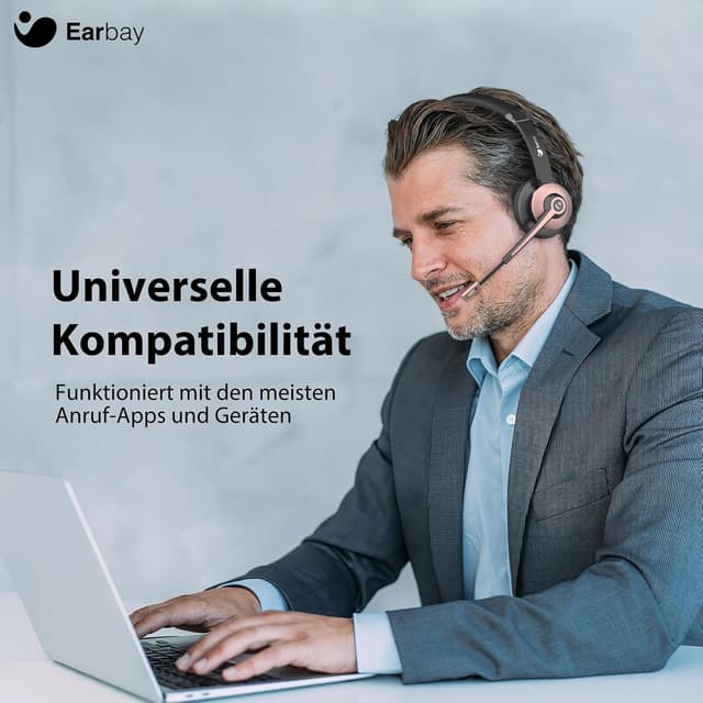 Thumbnail 4 de Earbay Kabelloses Headset Bluetooth 26 h 📞