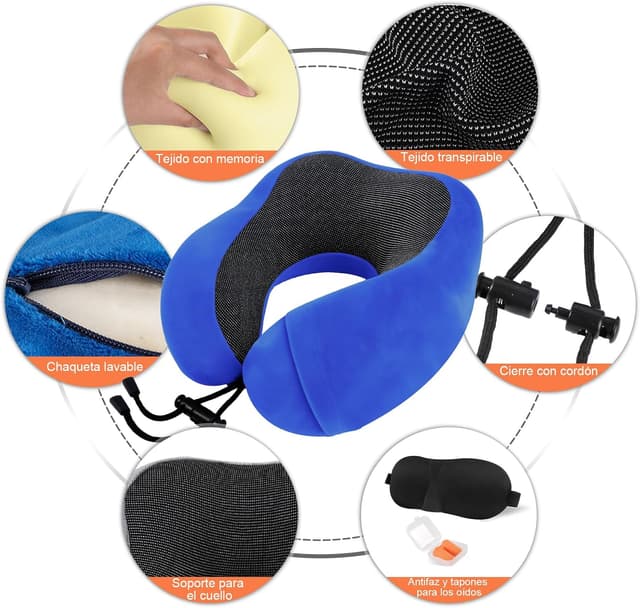 Thumbnail 5 de ARTREE Almohada de viaje cuello ajustable