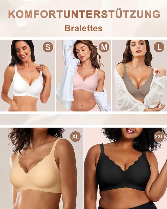 Thumbnail 4 de HORISUN Ohne Bügel Bralette V-Ausschnitt