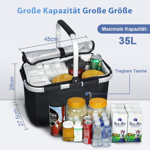 Detalle 2 de ABIUBIU 35L Kühltasche Picknickkorb 35L