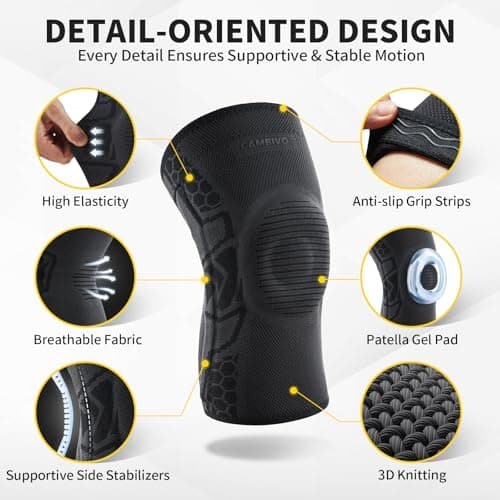 Thumbnail 5 de CAMBIVO Knee Brace 2-Pack for Knee Support