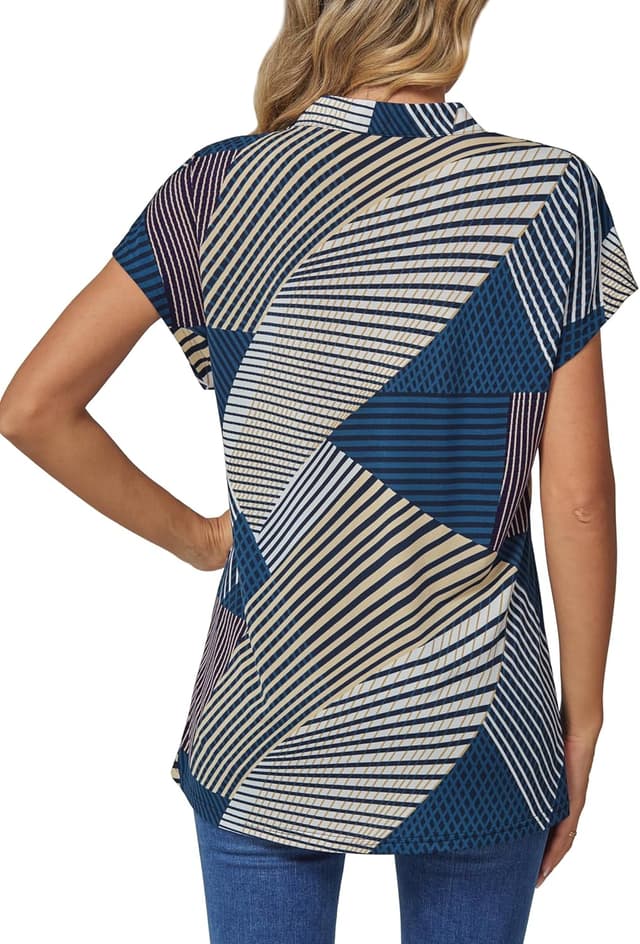 Detalle 2 de DJT Damenbluse mit V-Ausschnitt, 5% Elasthan