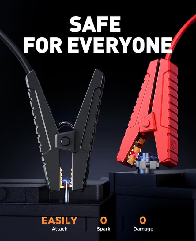 Thumbnail 5 de 5000A 150PSI Jump Starter Power Pack with 12V Car Battery Booster